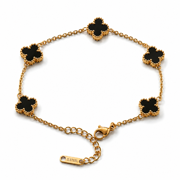 Clover Black Gold Bileklik
