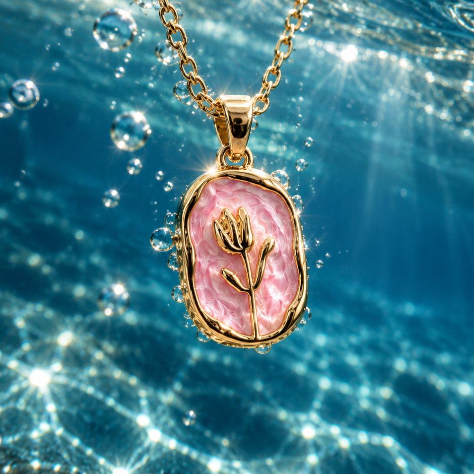 Tulip Blush Gold Kolye