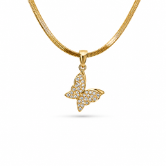 Butterfly Gold Kolye