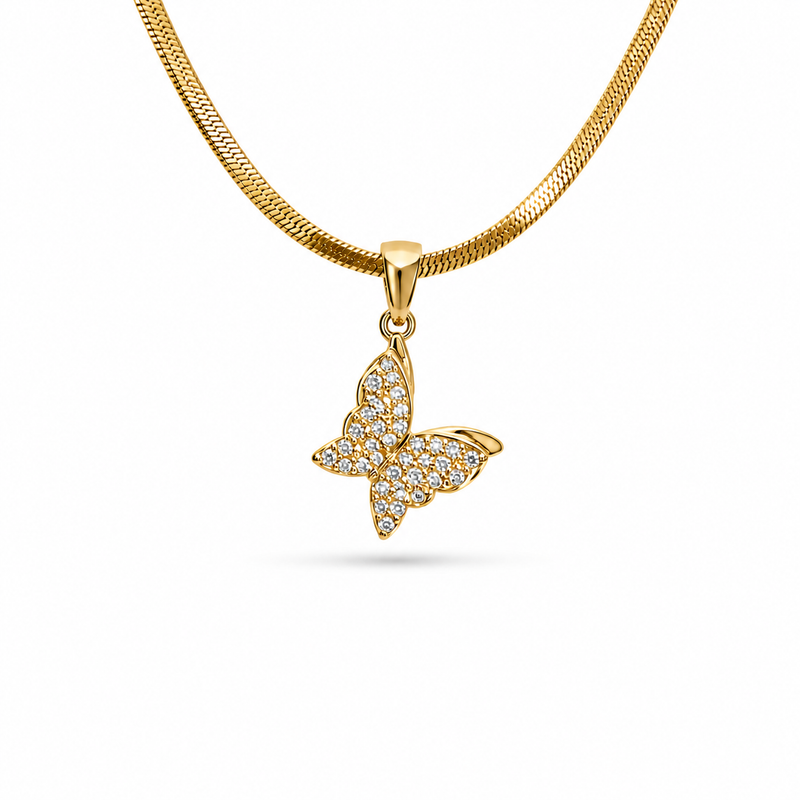 Butterfly Gold Kolye