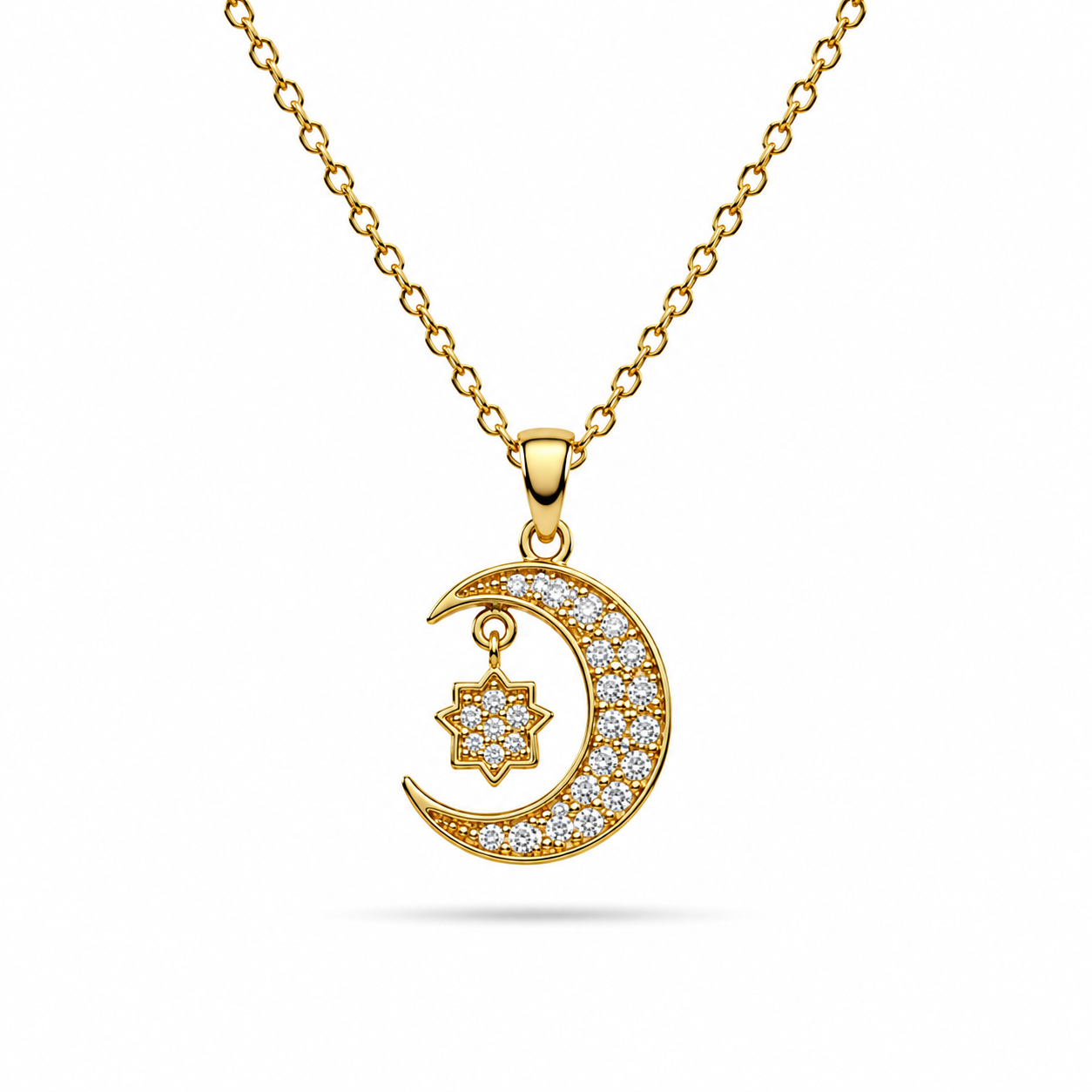 Celeste Moon Gold Kolye