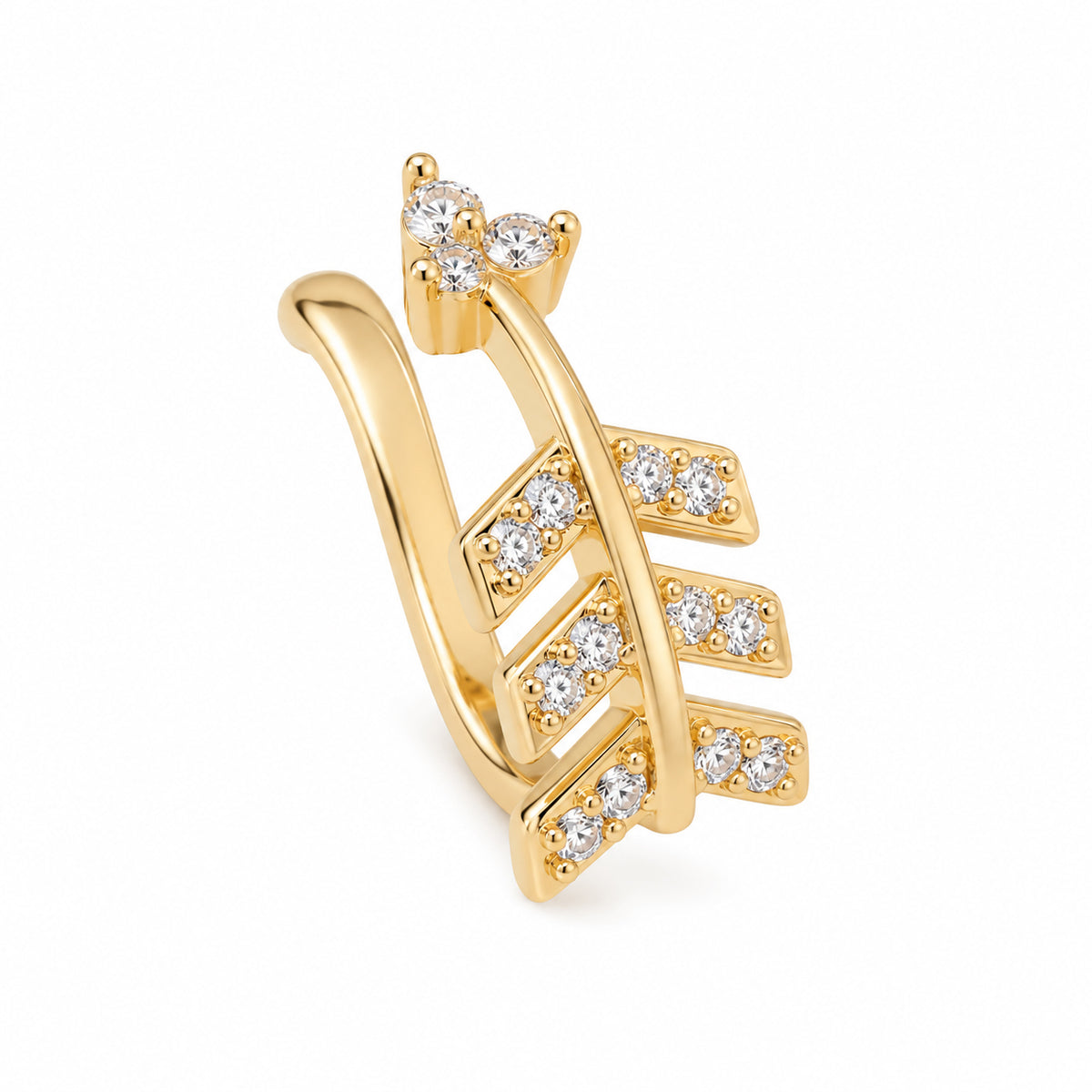 Chevron Gold Ear Cuff