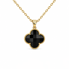 Clover Black Gold Kolye
