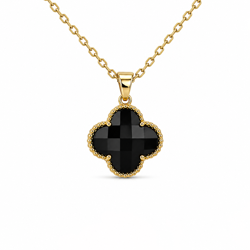 Clover Black Gold Kolye