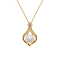 Elara Pearl Gold Kolye