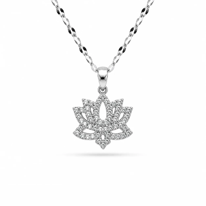Lotus Silver Kolye