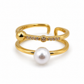 Nivella Pearl Gold Yüzük