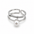 Nivella Pearl Silver Yüzük