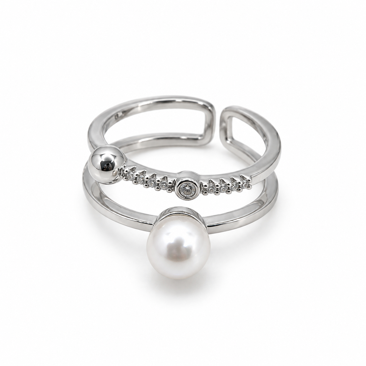 Nivella Pearl Silver Yüzük