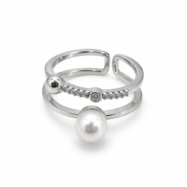 Nivella Pearl Silver Yüzük