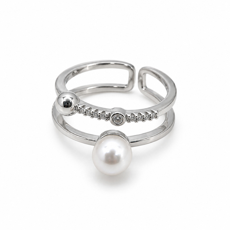 Nivella Pearl Silver Yüzük