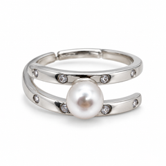 Noemie Pearl Silver Yüzük