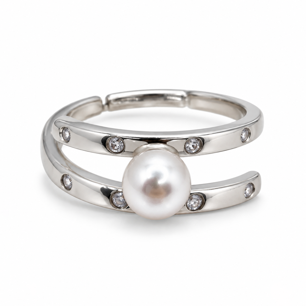 Noemie Pearl Silver Yüzük