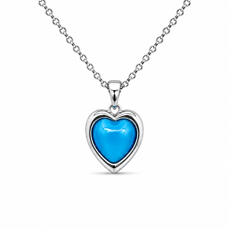 Ocean Heart Silver Kolye