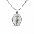 Olive Grace Silver Kolye
