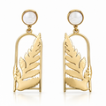 Pearla Leaf Gold Küpe