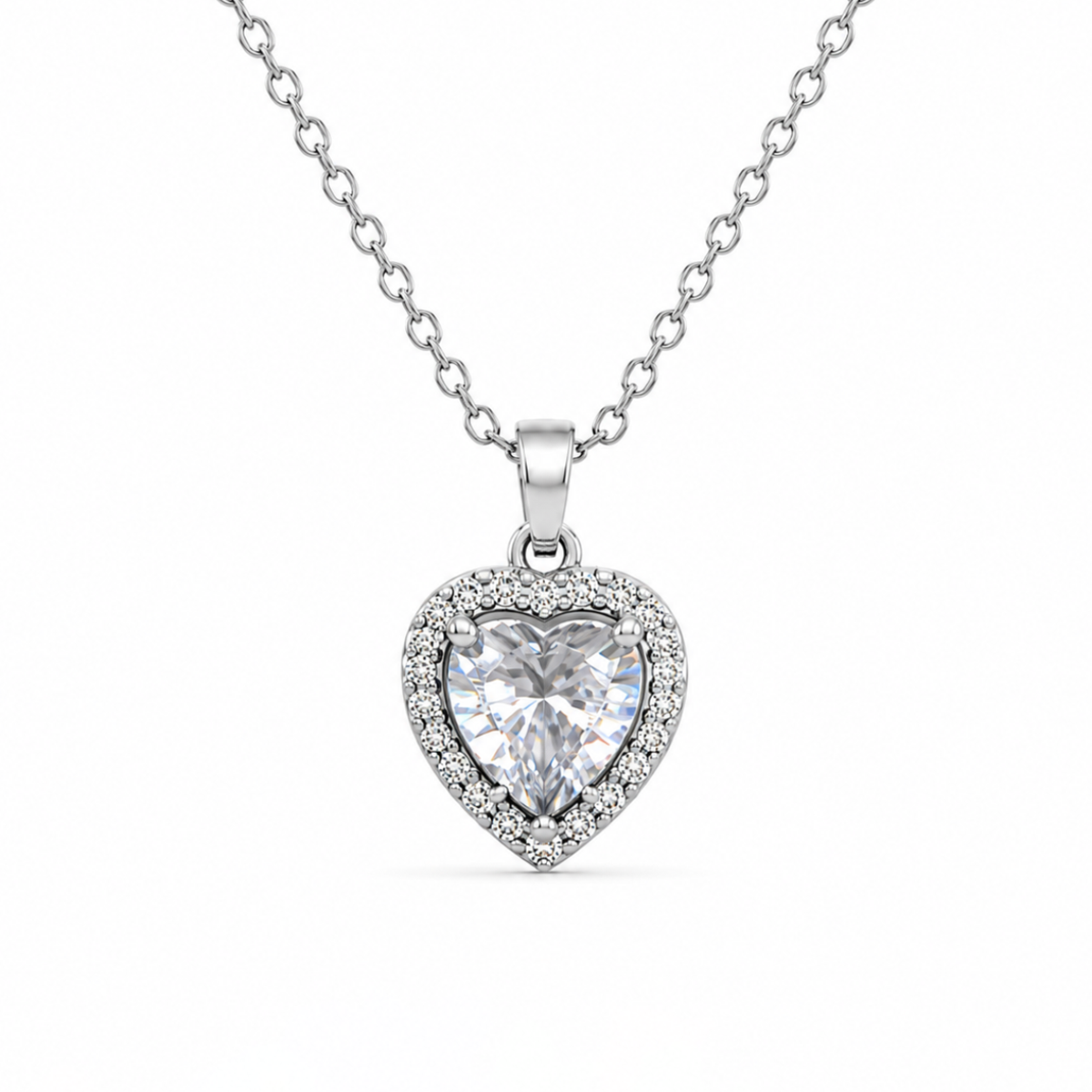Rosalie Heart Silver Kolye