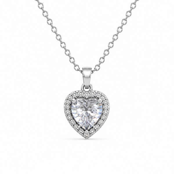 Rosalie Heart Silver Kolye