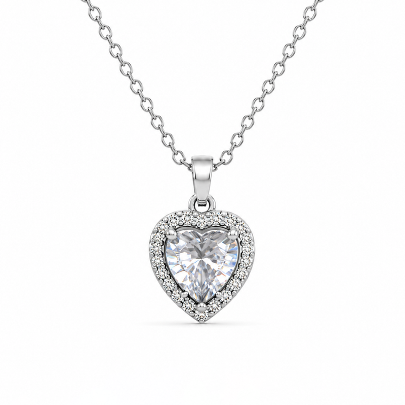 Rosalie Heart Silver Kolye