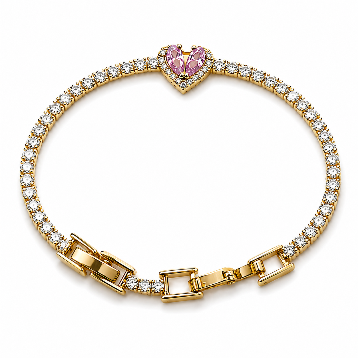 Rose Crystal Gold Bileklik