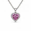 Rose Crystal Silver Kolye