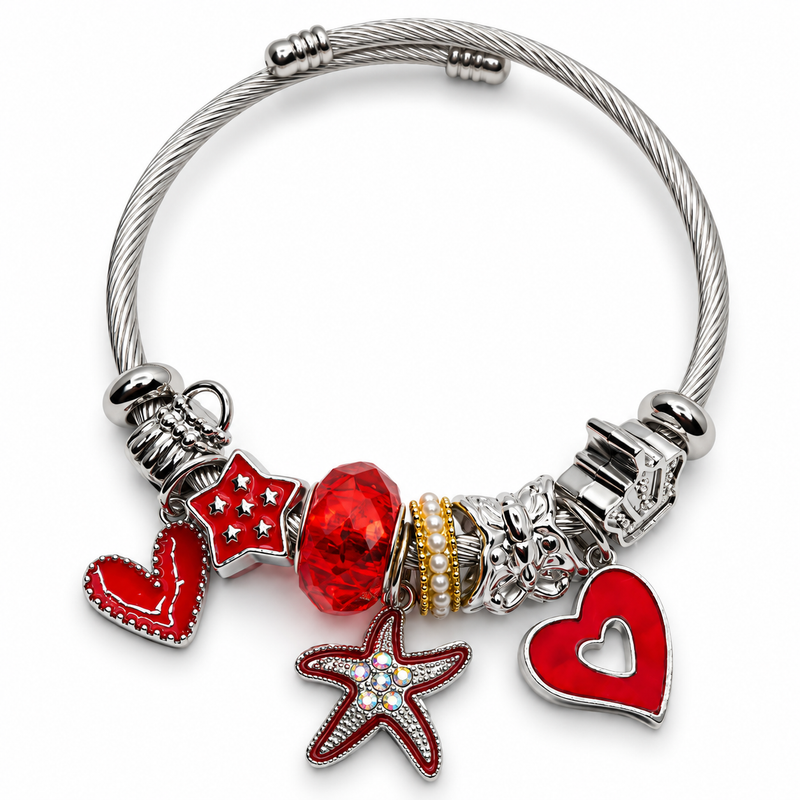 Scarlet Love Silver Bileklik