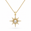 Solara Pearl Gold Kolye