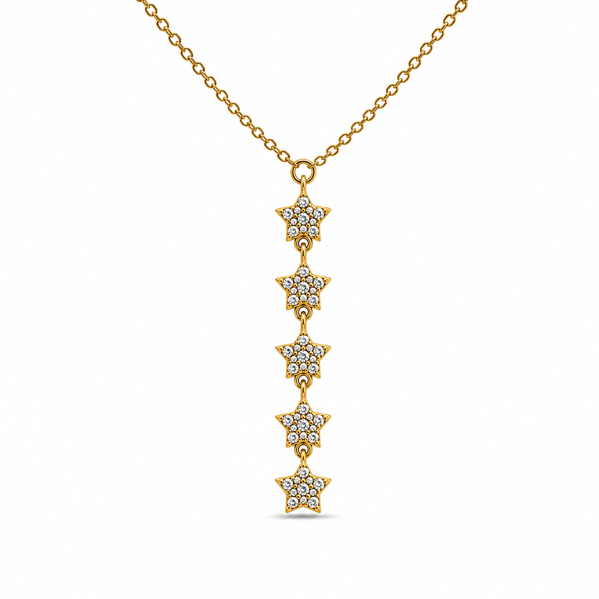 Stellar Drop Gold Kolye