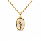 Tulip White Gold Kolye