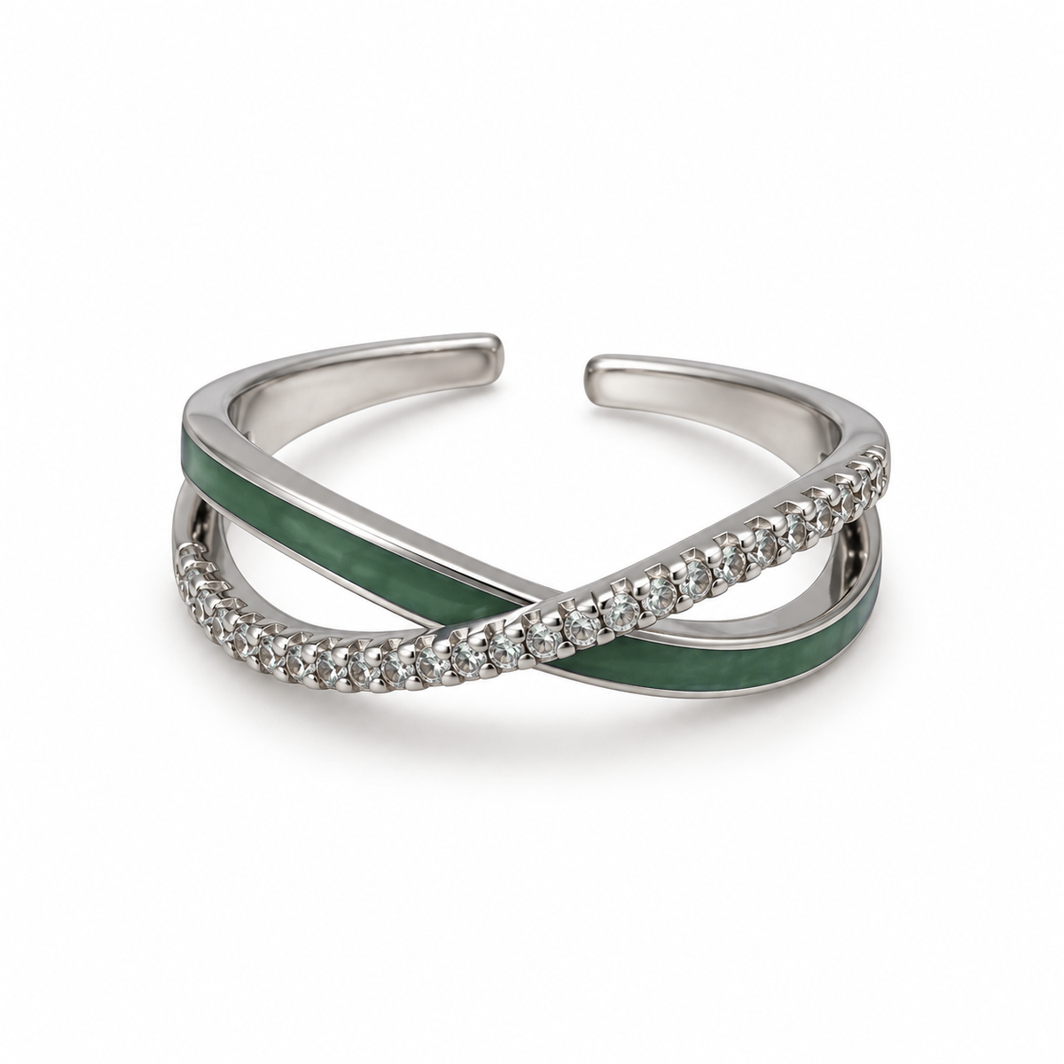 Vela Emerald Silver Yüzük