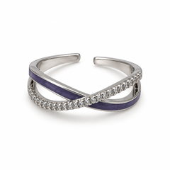 Vela Violet Silver Yüzük