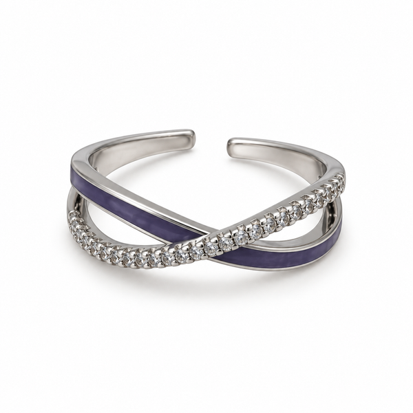 Vela Violet Silver Yüzük