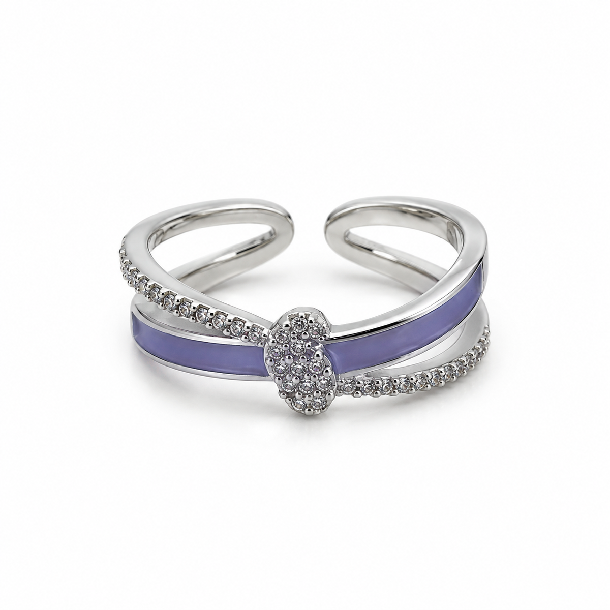 Velaria Violet Silver Yüzük