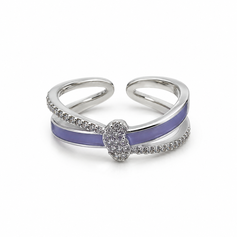 Velaria Violet Silver Yüzük