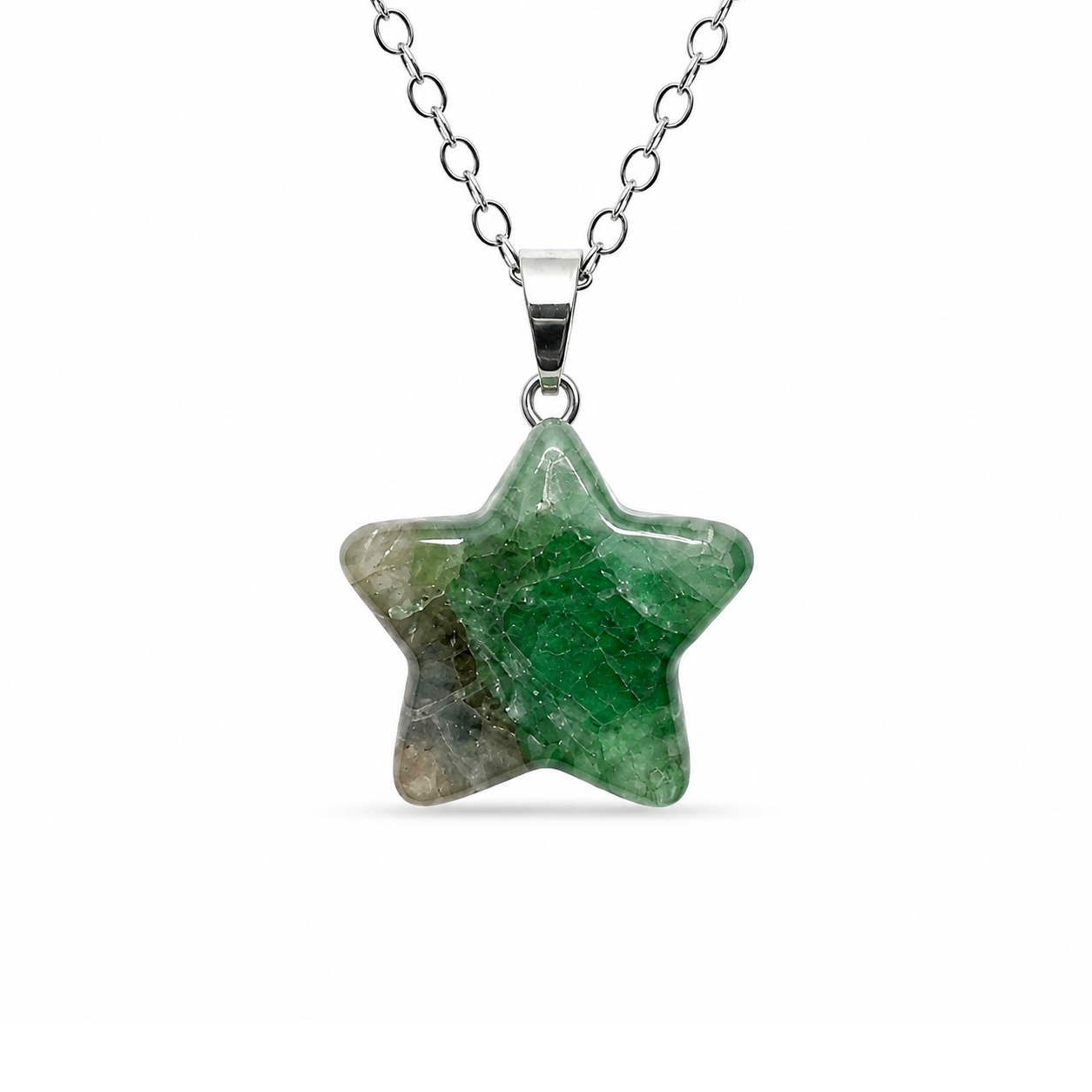 Florit Doğal Taş Silver Kolye — V2