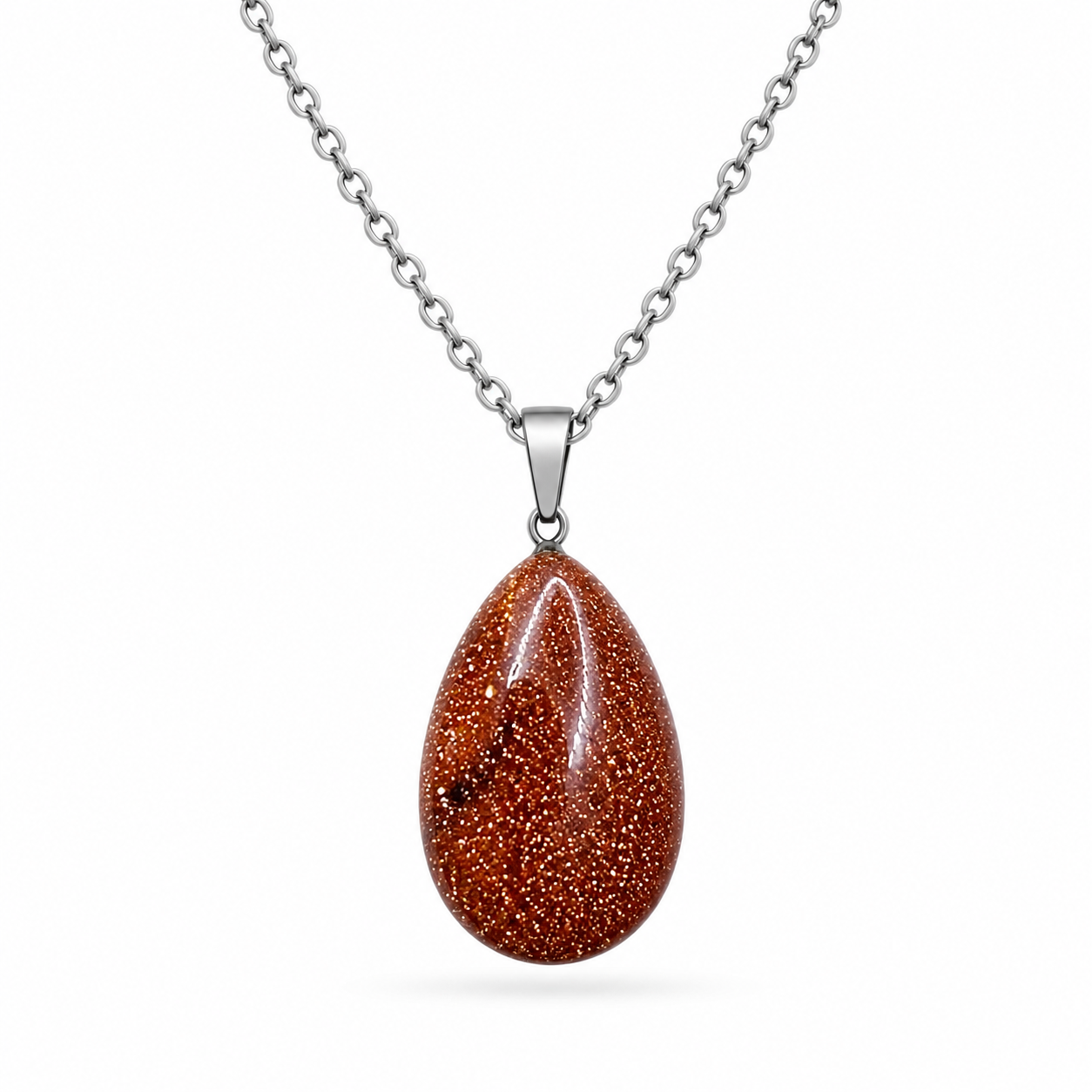 Yıldız Doğal Taş Silver Kolye — V1